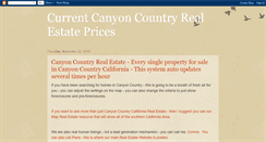 Desktop Screenshot of canyoncountryrealestate.blogspot.com