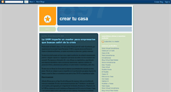 Desktop Screenshot of creartucasa.blogspot.com