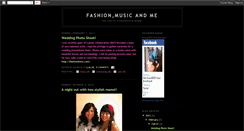 Desktop Screenshot of fashionmusicandme.blogspot.com