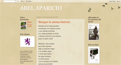 Desktop Screenshot of abelaparicio.blogspot.com