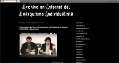 Desktop Screenshot of anarquismoindividualista.blogspot.com