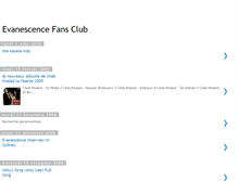Tablet Screenshot of evanescence9.blogspot.com