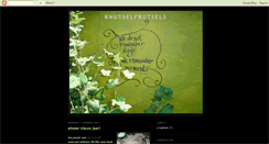 Desktop Screenshot of knutselfrutsels.blogspot.com