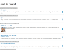 Tablet Screenshot of nextonormal.blogspot.com