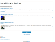 Tablet Screenshot of linuxpendrive.blogspot.com