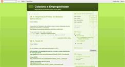 Desktop Screenshot of cidadania-empregabilidade.blogspot.com
