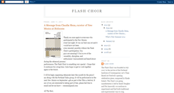 Desktop Screenshot of flashchoir.blogspot.com