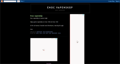 Desktop Screenshot of enocvapenskap.blogspot.com