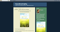 Desktop Screenshot of beyondbreathingblog.blogspot.com