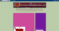 Desktop Screenshot of christianstalkingaboutsex.blogspot.com