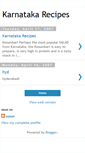 Mobile Screenshot of karnatakacuisine.blogspot.com