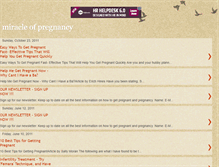 Tablet Screenshot of miracle-of-pregnancy.blogspot.com