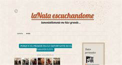 Desktop Screenshot of lanataescuchandome.blogspot.com