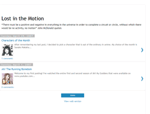 Tablet Screenshot of lostinthemotion.blogspot.com