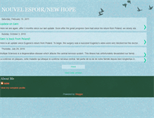 Tablet Screenshot of geni-nouvelespoirnewhopegeni.blogspot.com