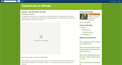 Desktop Screenshot of experienciasenbiologia.blogspot.com