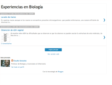 Tablet Screenshot of experienciasenbiologia.blogspot.com