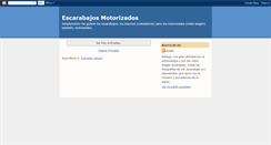 Desktop Screenshot of escarabajosmotorizados.blogspot.com