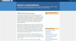 Desktop Screenshot of daytons-contemplations.blogspot.com
