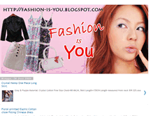 Tablet Screenshot of fashion-is-you.blogspot.com