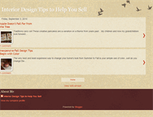Tablet Screenshot of interiordesigntipstohelpyousell.blogspot.com