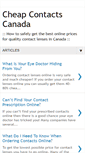 Mobile Screenshot of cheapcontactscanada.blogspot.com