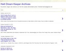 Tablet Screenshot of haitidreamkeeper.blogspot.com