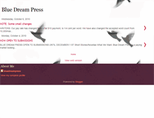 Tablet Screenshot of bluedreampress.blogspot.com