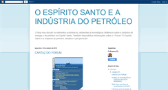 Desktop Screenshot of oespiritosantoeaindustriadopetroleo.blogspot.com