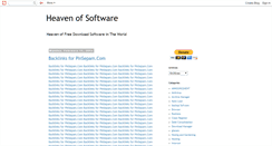 Desktop Screenshot of heavenofsoftware.blogspot.com