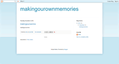 Desktop Screenshot of makingourownmemories.blogspot.com