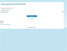Tablet Screenshot of makingourownmemories.blogspot.com