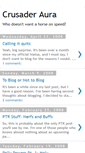Mobile Screenshot of crusaderaura.blogspot.com