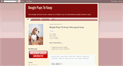 Desktop Screenshot of beagle-pups-te-koop.blogspot.com