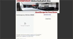 Desktop Screenshot of contemporarykitchen-backsplashideas.blogspot.com