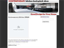 Tablet Screenshot of contemporarykitchen-backsplashideas.blogspot.com