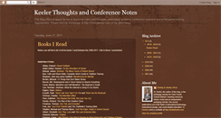 Desktop Screenshot of keelerthoughts.blogspot.com