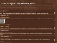 Tablet Screenshot of keelerthoughts.blogspot.com