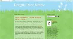 Desktop Screenshot of designsdonesimple.blogspot.com