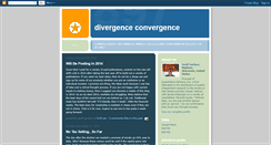 Desktop Screenshot of divergenceconvergence.blogspot.com