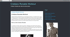 Desktop Screenshot of cristianoronaldoworkout.blogspot.com