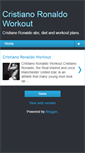 Mobile Screenshot of cristianoronaldoworkout.blogspot.com
