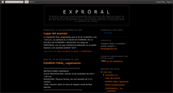 Desktop Screenshot of exproral.blogspot.com