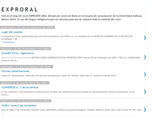 Tablet Screenshot of exproral.blogspot.com