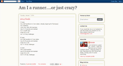 Desktop Screenshot of amiarunnerorjustcrazy.blogspot.com