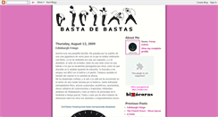 Desktop Screenshot of bastadebastas.blogspot.com