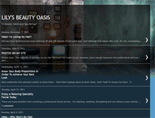 Tablet Screenshot of lilysbeautyoasis.blogspot.com