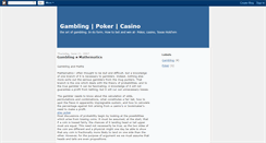 Desktop Screenshot of gambling1casinos.blogspot.com