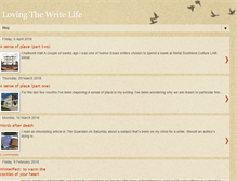 Tablet Screenshot of loving-the-write-life.blogspot.com