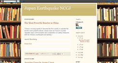 Desktop Screenshot of japanearthquakenccj.blogspot.com